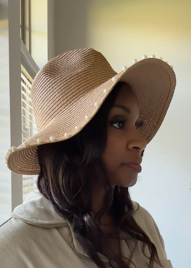 The Pretty in Pearls Straw Hat