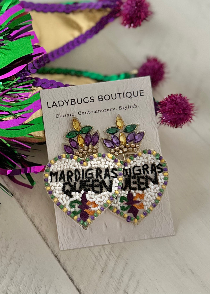 The Mardi Gras Queen Earrings