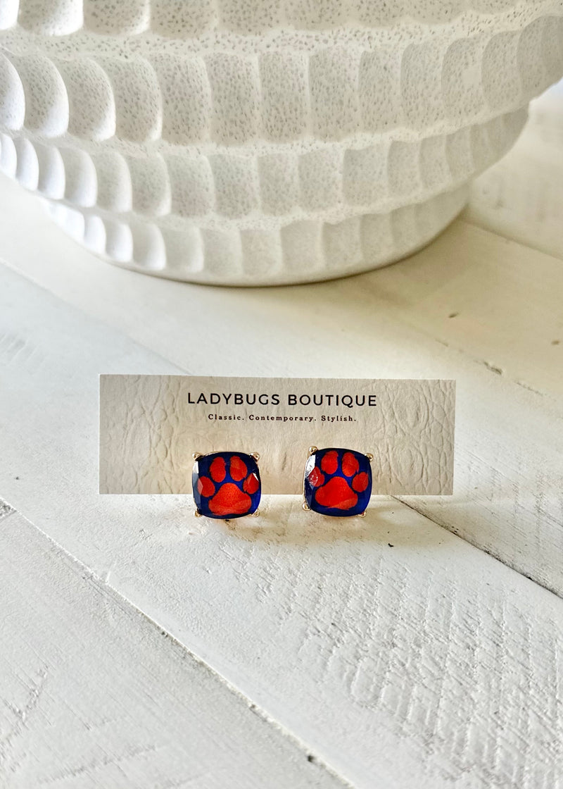 The Paw Print Studs